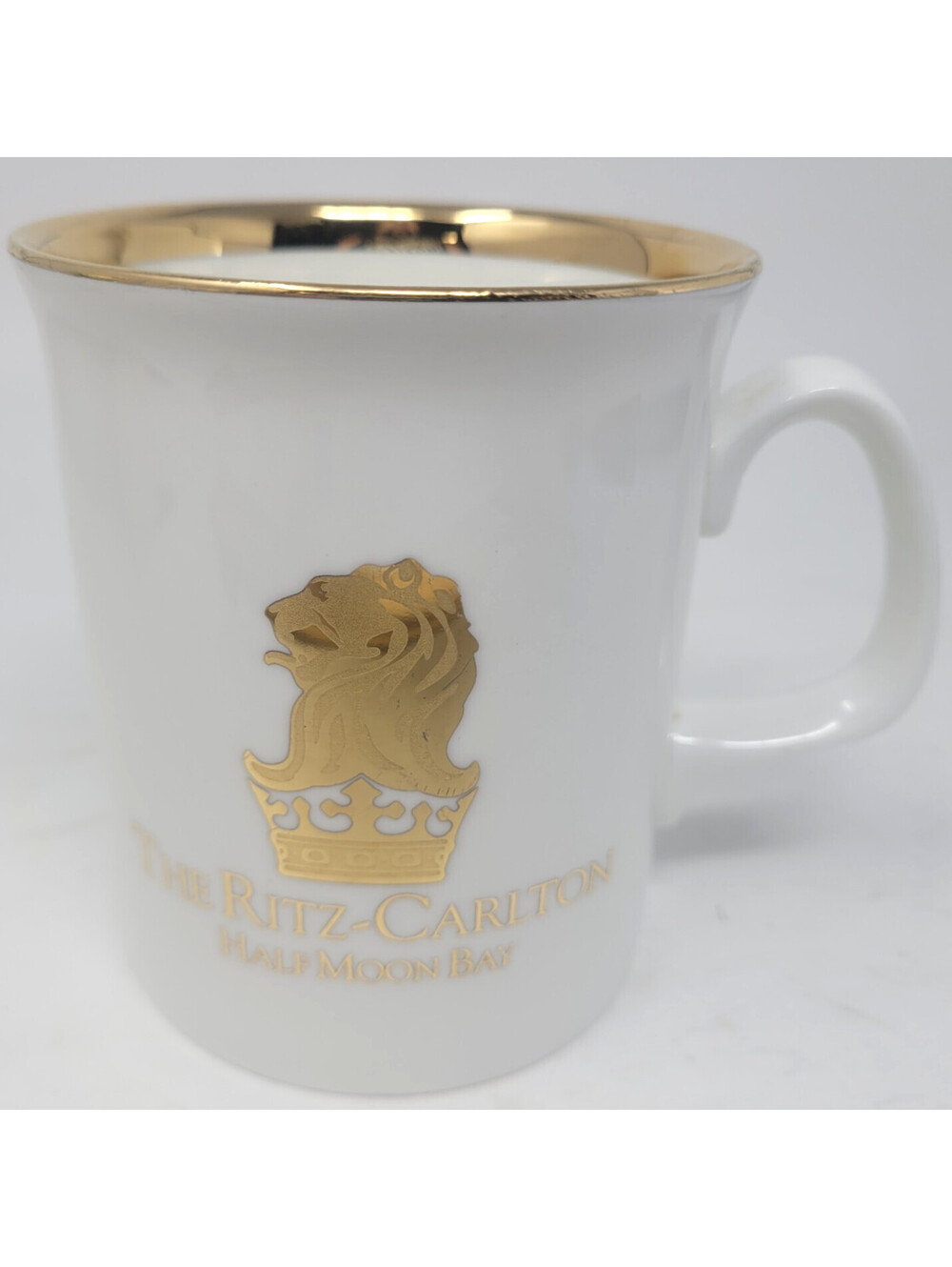 Ritz-Carlton Half Moon Bay California Mug Royal Grafton English Bone China Gold